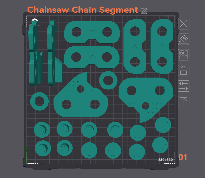 Large Chainsaw Chain Segment Training Aid - Image 4